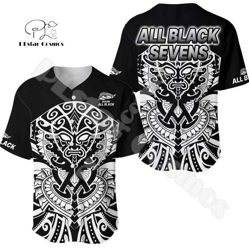 New Men's Name T-Shirts Custom Zealand Aotearoa Maori Tattoo Vintage 3DPrint Summer Baseball Shirts Casual Unisex Short SLeeves X3W261017