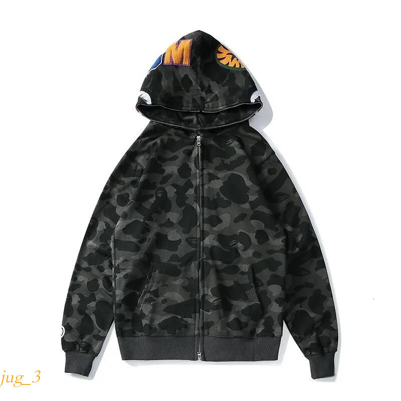 ape hoodie Designer Tracksuit Full Zip Up Hoodies Mens Camouflage Jacket sweat Hoody Hooded Sweatshirt Man Womens Sweater Long Slve Cardigan Asian S