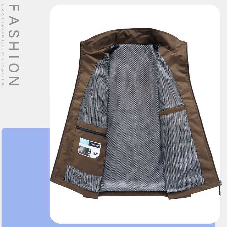 Vests 2026 Men's Casual Men's Mesh Vest Multi-pocket Multifunctional Outdoor Casual Photography Fishing JacketW261017