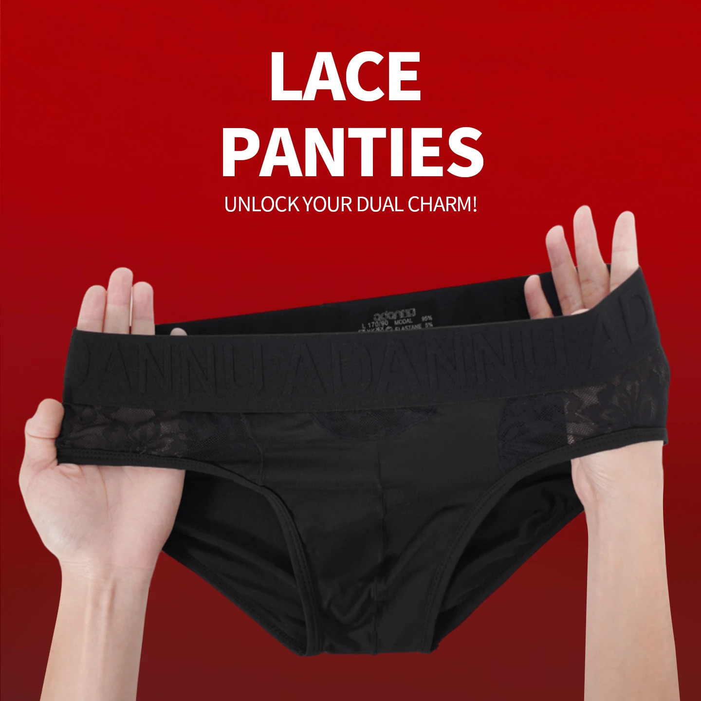 13Pcs Modal Sexy Men Briefs Breathable Man Panties Underwear Lacepatterned Cutouts Men's Large Crotch Pouch Underpants 260924