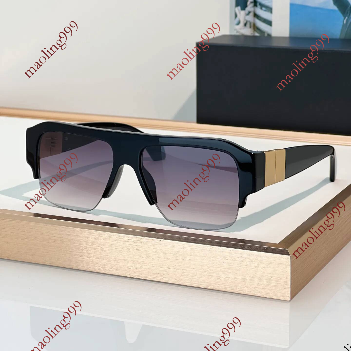Sunglasses For Men Women Fashion 4525 Summer Designer Stylish High Street Hip Hop Style Anti Ultraviolet UV400 Retro Plate Square Half Frame Glasses