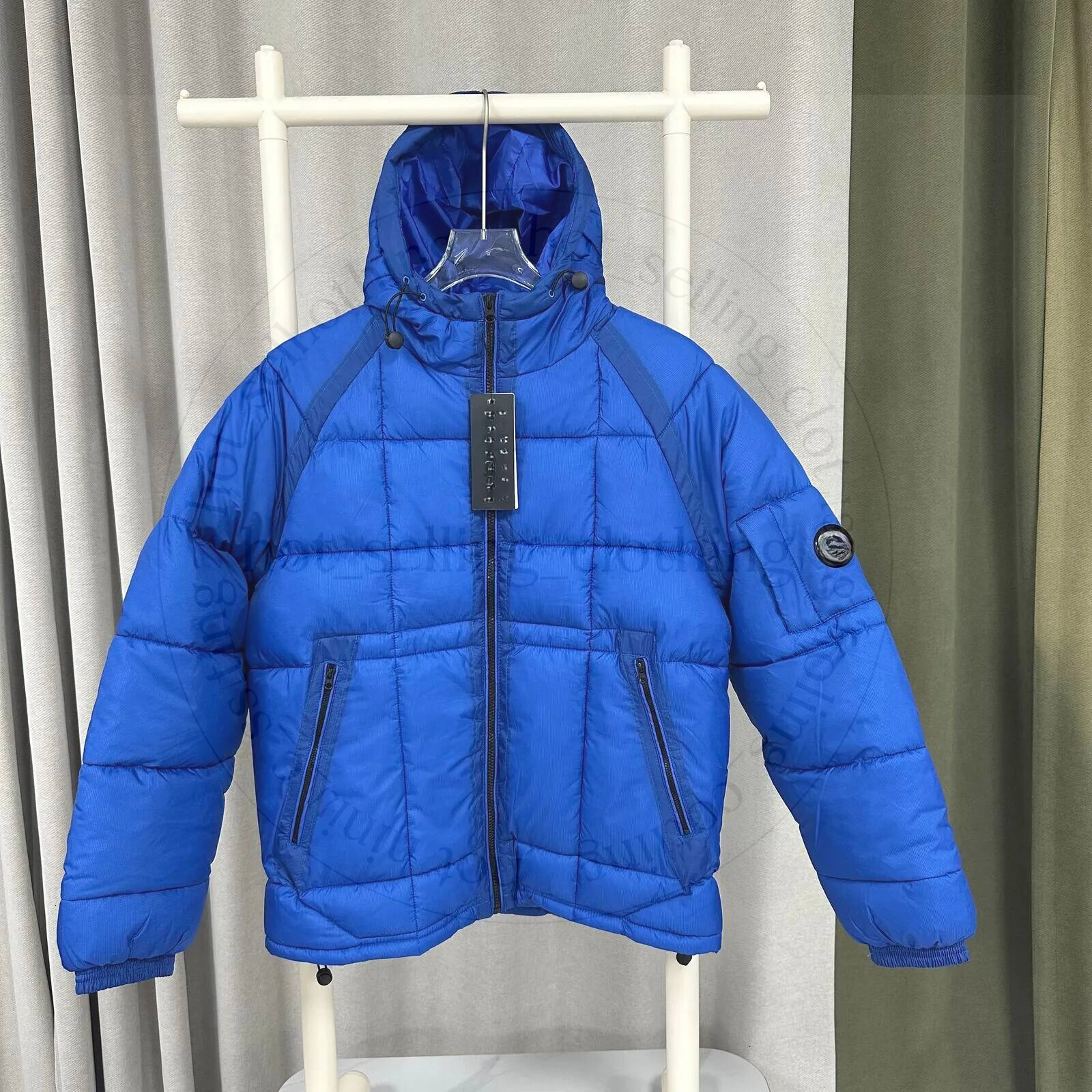 Cmap Hooded Puffer Down Jacket Built In Goggles Lightweight Quilted Winter Coat Warm Windproof Outerwear For Casual Outdoor S XL 3a8