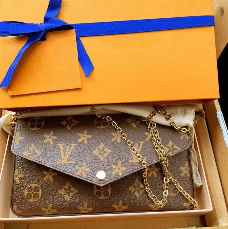 10A Luxury Designer Bag 3pc/set Multi FELICIE POCHETTE Chain Handbag Crossbody Purse Women Shoulder Bags Lady Totes Bag Woman Wallet Female cardhold