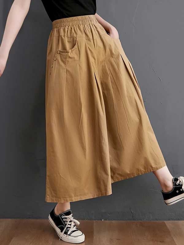Leggings Women's Pants Capris Women's High Waist Wide Leg Pants Women's Summer New Sle Korean Version plus Size Loose Skirt Slimming