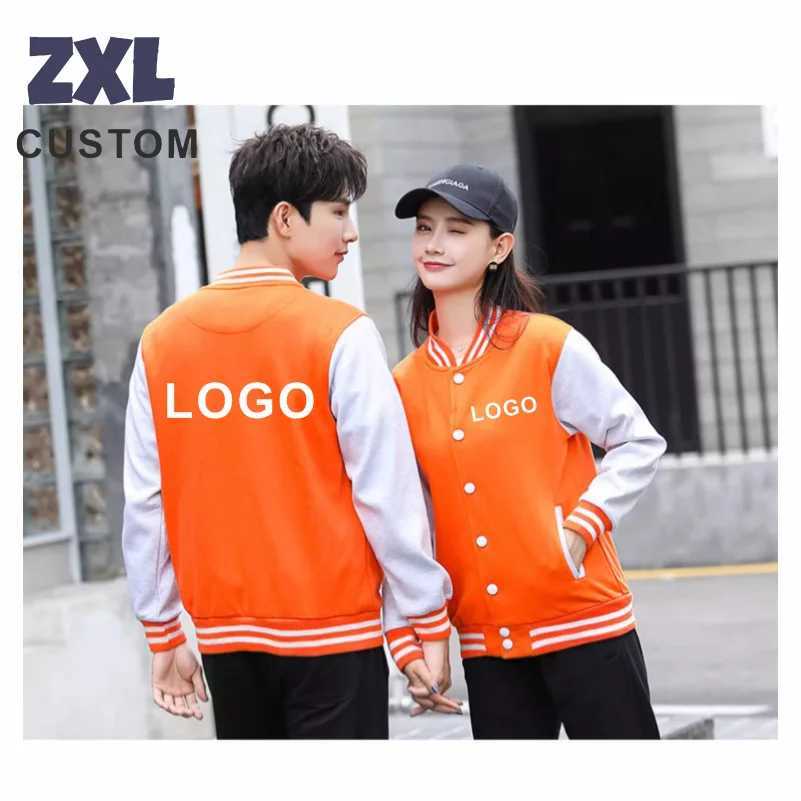 Baseball Men's Jackets Casual Warm Jacket Custom Fashion Baseball Uniforms Personality Street Coat Costume Company Group Print EmbroideryW26101