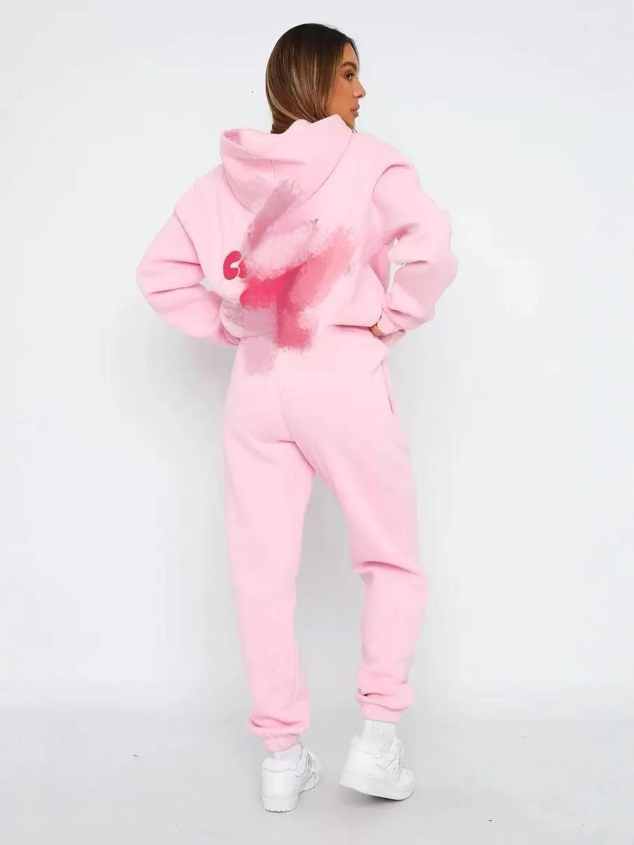 Women's Tracksuits Women Sweater Yoga Outft Suits Two Piece Autumn Winter Polo Neck Knitted Pullover Wide Leg Pants Jogger Suit Gym Tracksuit S