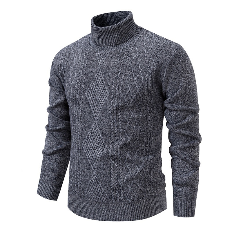 Autumn Winte Collection Men's Mid-Age Style, Men's Warm Sweater Fleece-Lined Thickened, Casual knit sweater Casual And Wam, Suitable As A