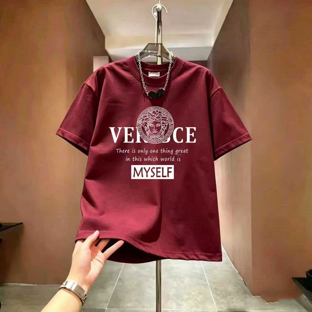 Mens designer clothes t shirt Women's Luxury Print Logo T-Shirt Casual Crew Neck Short Sleeve Crop Top Summer Fashion