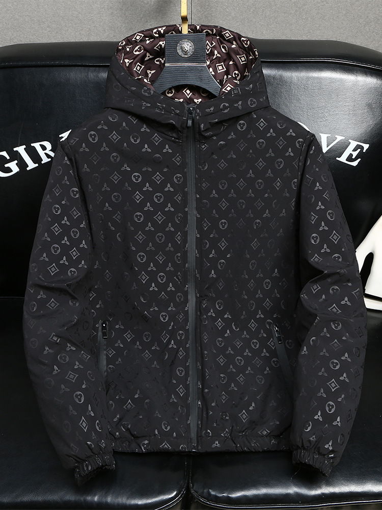Autumn Winter Youth Hooded Cotton Padded Jacket European Style Versatile Casual Men Coat Warm Lightweight Trendy Daily Street Outerwear For Young Gu