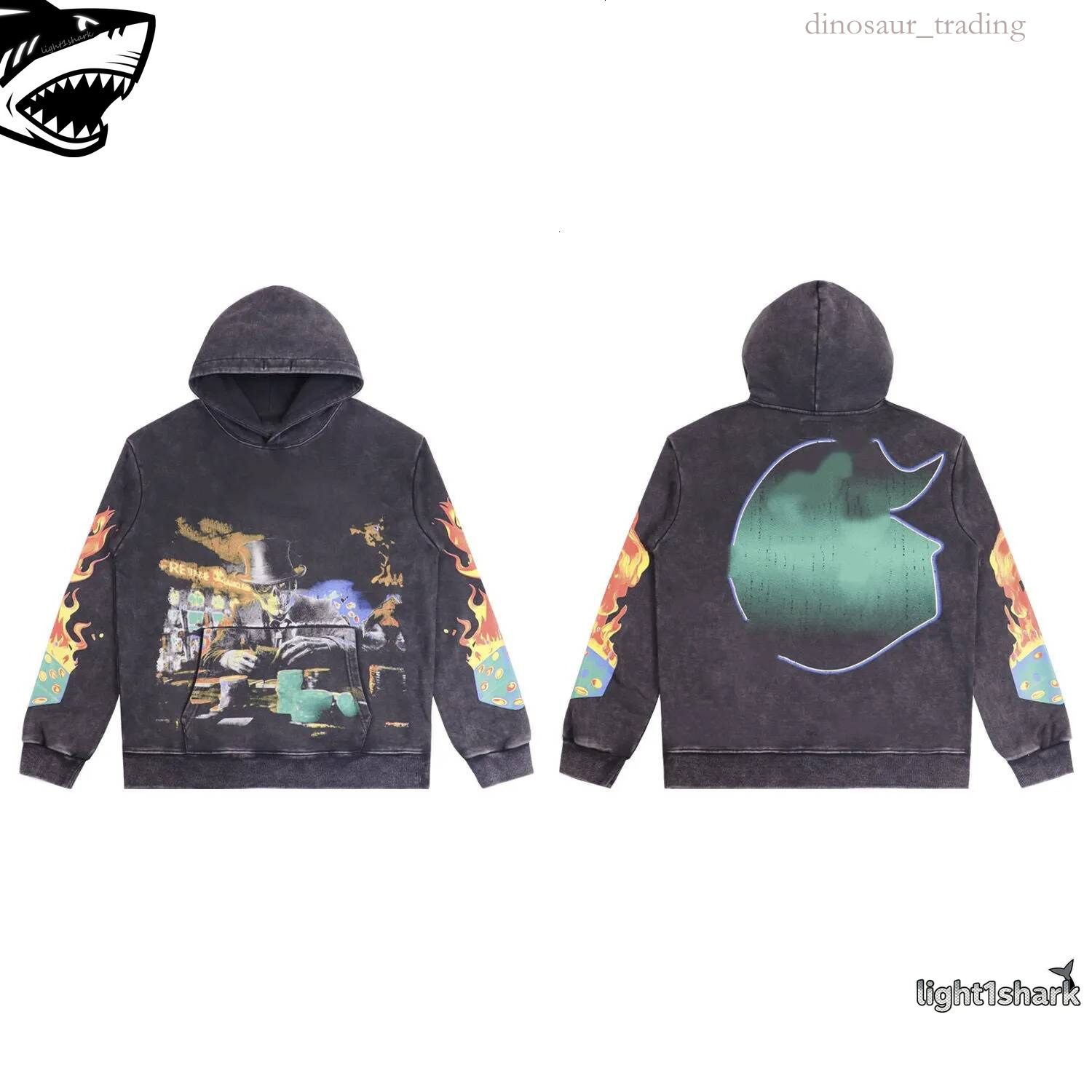 Godspeedy Hoodie Men Women Designer Godspeeding Pullover Y2k Hip Hop Gothic Unisex Casual Skull Letter Graphic Print Long Sleeve Sweatshirt Godspeed