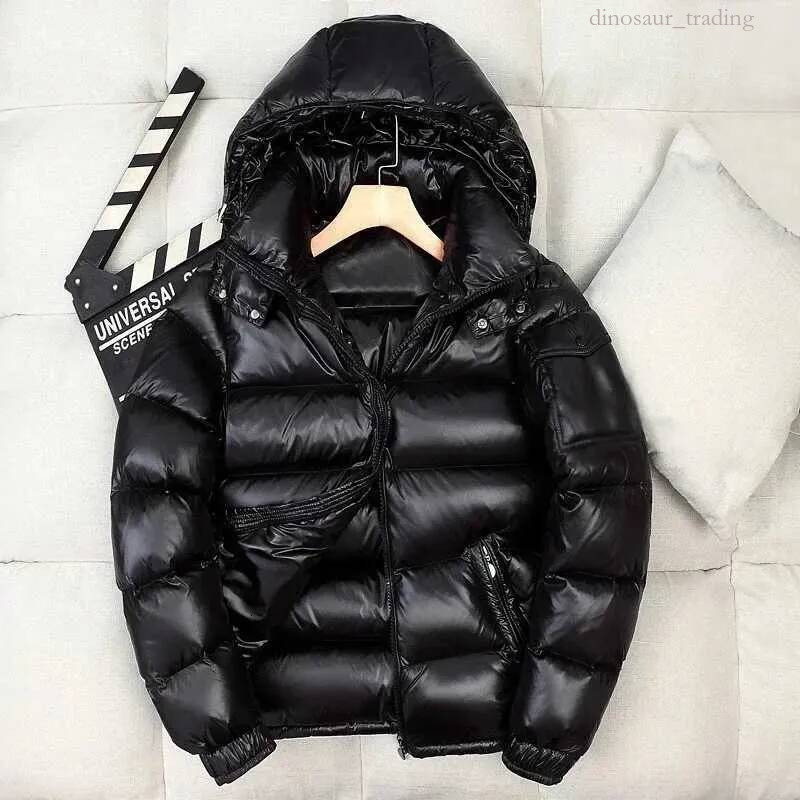 mon clerness coats Men's Parkas Men Shiny Puffer New Winter Man Hooded Casual White Duck Down Coats Quality Male Outdoor Windproof Warm Jackets