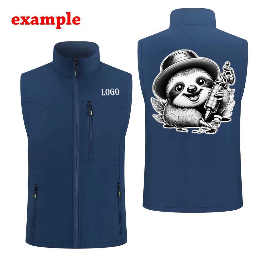 Vests Autumn Windbreaker Vest Men's for Men Custom Waterproof Sleeveless Vest Jacket Print Photo Windproof Coat Sports Hiking WaistcoatW261017