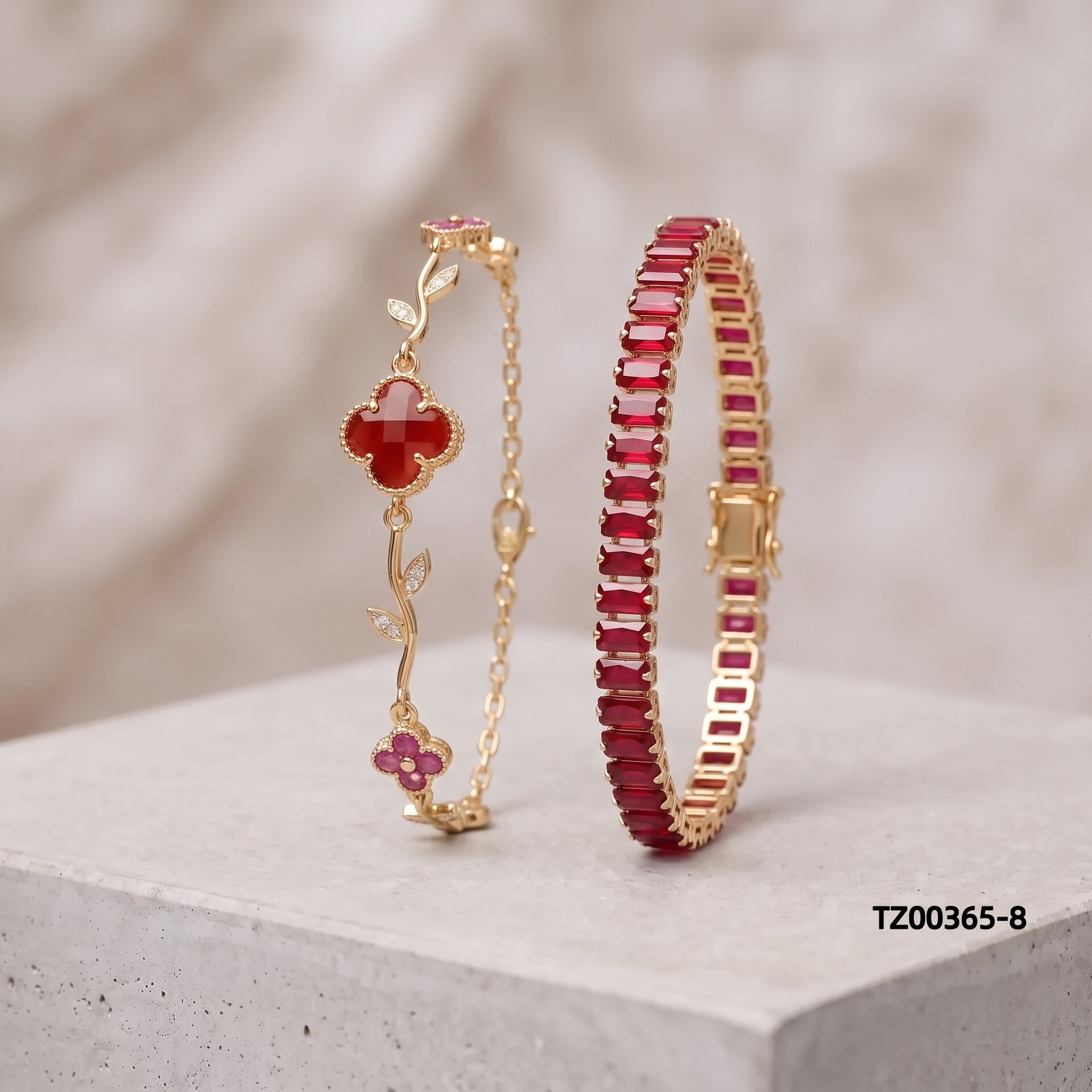 V brand bracelet Cross-border new for women, European American style, minimalist, high-end, and elegant, a versatile four-leaf clover bracelet