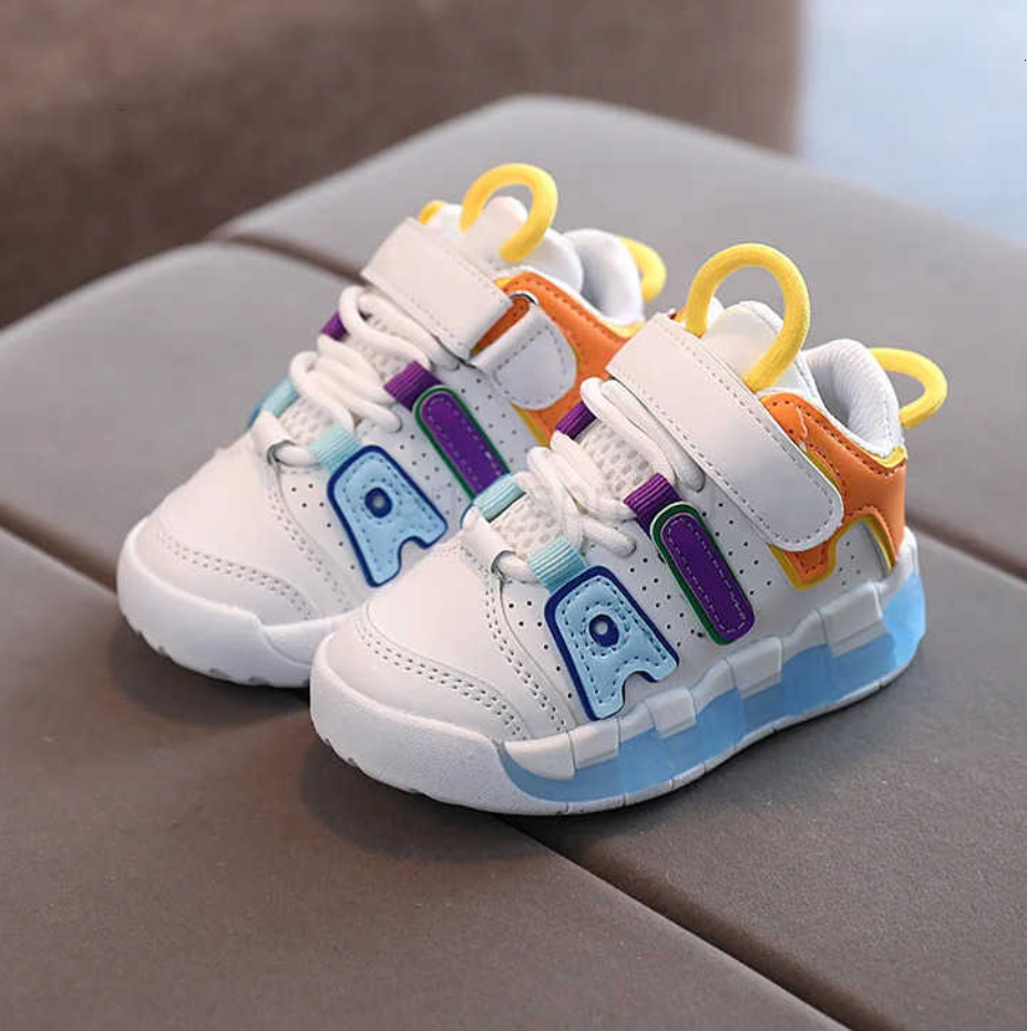Unisex Boys Girls Toddler Shoes Soft Soled Leather Spring Autumn New Breathable Casual Sports Sneakers Kids Footwear for Children Aged 1-6 Years Old