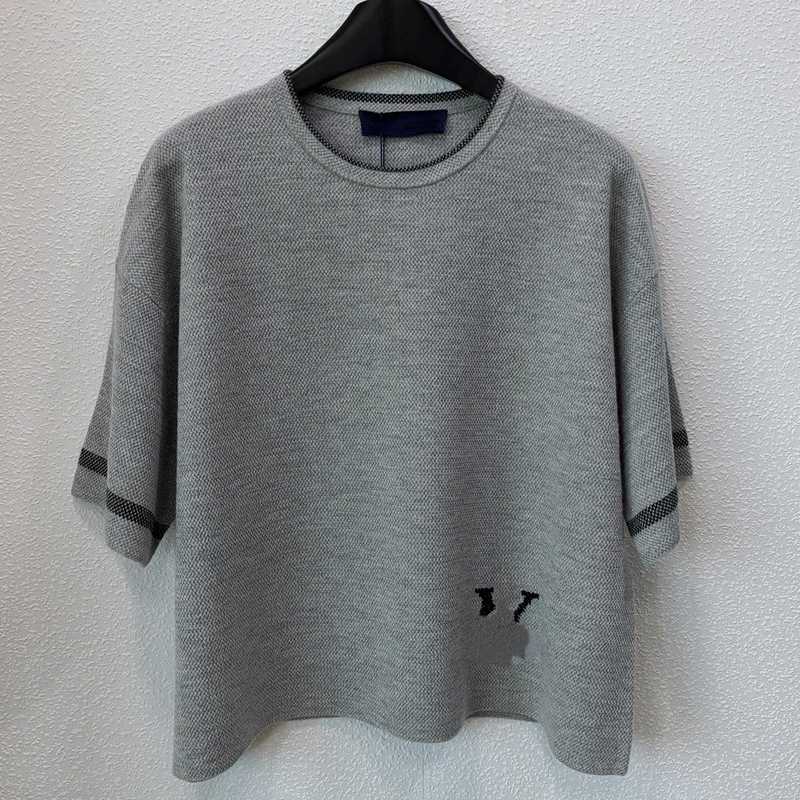 Women's Sweaters designer clothes women26 Early Autumn New Collection Solid Color Simple Round Neck Knitted Short Sleeve