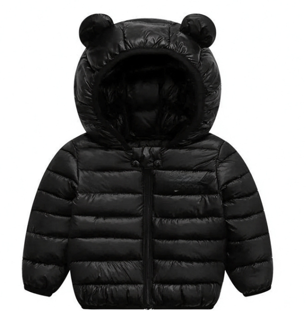 New Autumn Winter Infant Hooded Padded Coat, Windproof Warm Long Sleeve Baby Jacket, Lightweight Toddler Outerwear for Boys Girls Kids Going Out