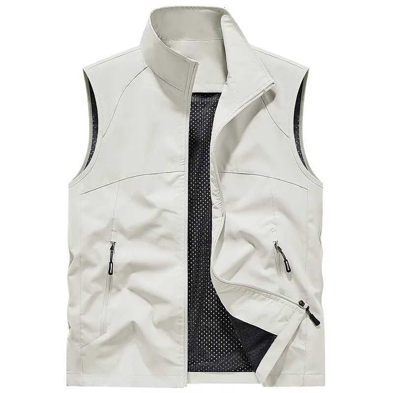 Men Men's Vests New Fashion Mesh Thin Waistcoats Outdoor Minimalist Sleeveless Jackets Men Waterproof Breathable Quick-drying Vests Coats 6XW26