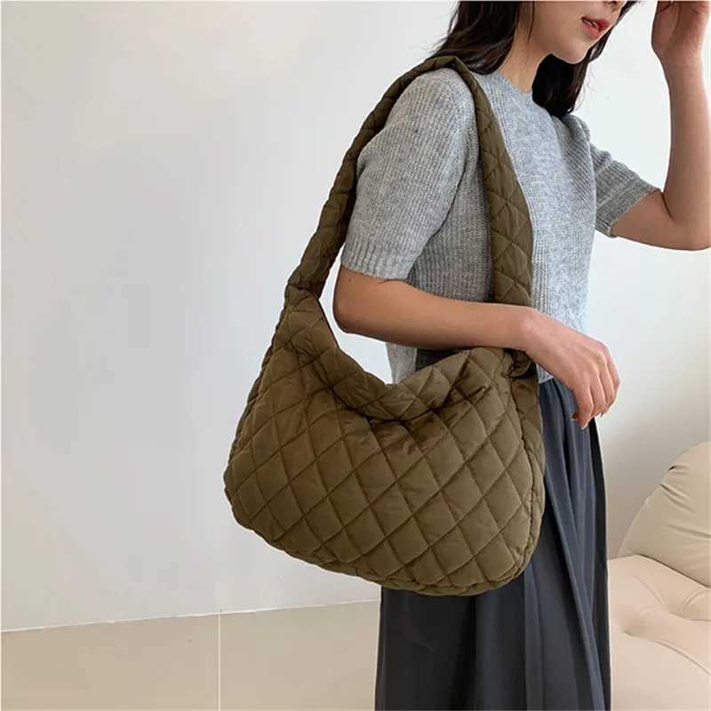 Cross Body Vibrant Quilted Hobo Bag Playful Diamond Stitch Slouchy Shoulder Crossbody Bag Chic Perfect for Women Elevating Daily Outfits H261016