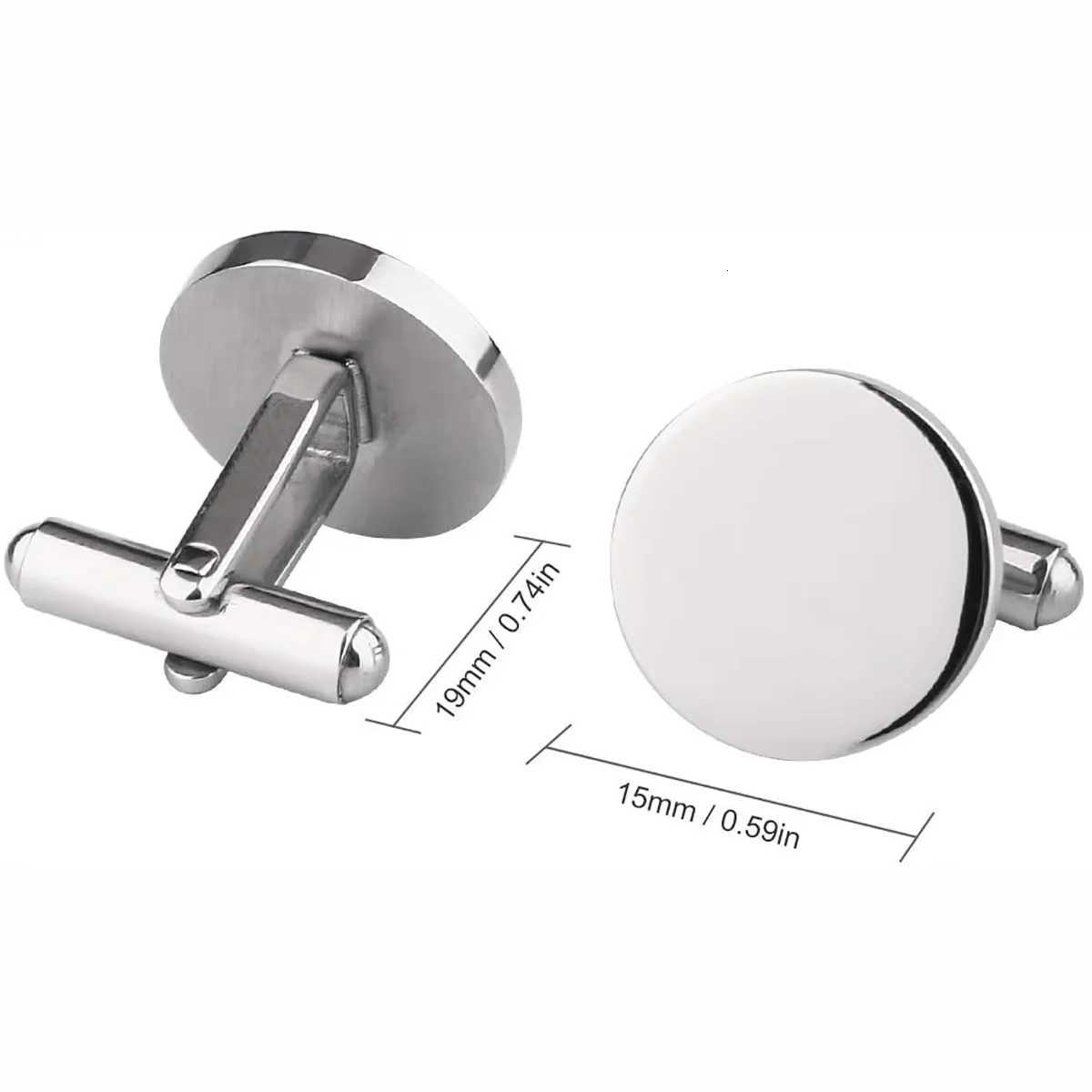 Quality Cuff Links 1Pair High Stainless Steel Cufflink Fashion Jewelry for Men Business Wedding Shirt Cuff Buttons Banquet Accessories GiftW261019