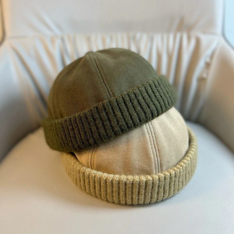 Autumn and Winter Melon Skin Hat Fashionable Brimless Sailor Hat Men's and Women's Casual Fashionable Street Hat261016
