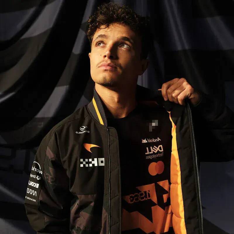 Men Short Jacket Wholesale High Quality Tops Jackets Mclaren F1 2026 Team 1000Th GP Bomber Jacket Men's And Women's outerwear Styles Cropp