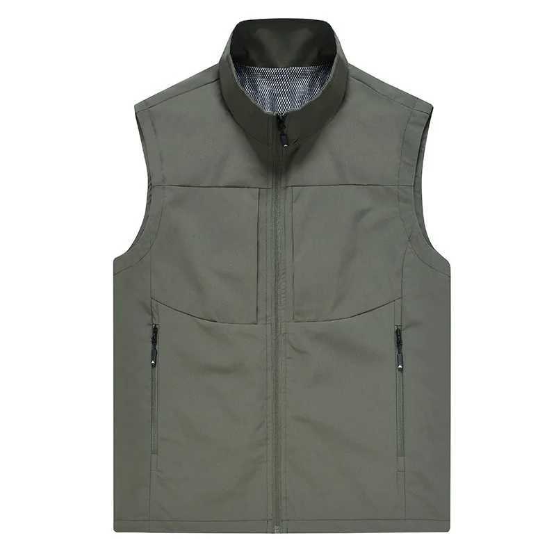 Vests New Summer Men Men's Mesh Thin Waistcoats Outdoor Minimalist Sleeveless Jackets Men Waterproof Breathable Quick-drying Vests Coats 6XLW26