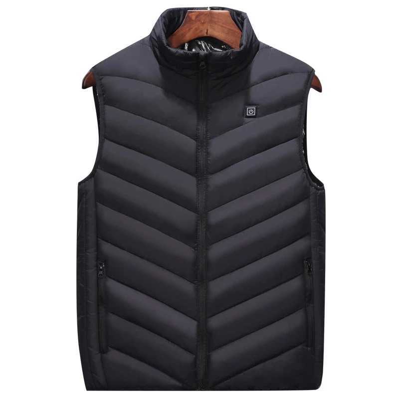 Autumn Men's Vests And Men Winter Heated Vest Zones Electric Heated Jackets Men Graphene Heat Coat USB Heating Padded JacketW261017