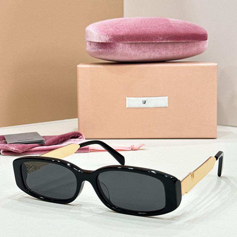 Womens Designer Rectangular Sunglasses MUC41S Fashion Personalized Acetate Small Frame Rectangular Glasses Womans Classic Daily Wear Sunglasses