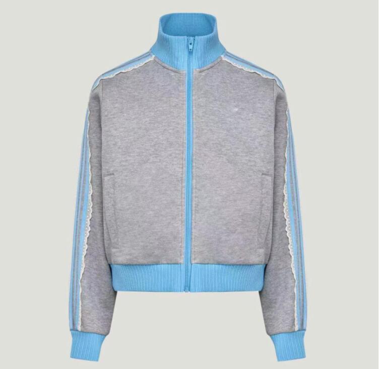 Women's Jacket Spring Vintage Windbreaker Letters Zip-Up Coats Luxury Light weight Sporty Outerwear Casual women Bomber Jackets