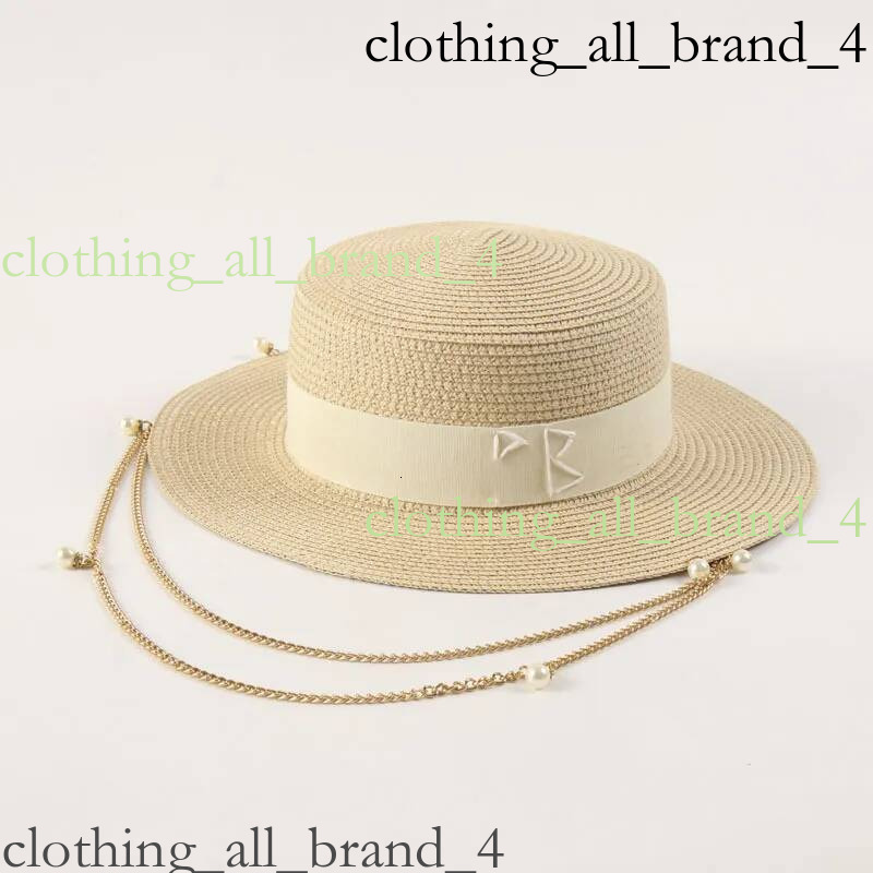 Baginskiy Hat Fashion Trend Women Snapbacks Designer Brand Pearl Rb Wide Brim Cap For Travel Straw High Quality Ruslan Baginsky Hats Sun Protection