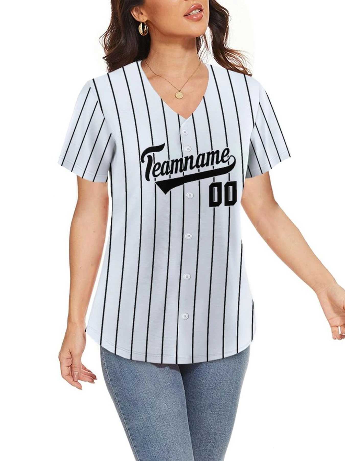 Baseball Men's Custom T-Shirts Women's with Pinstripe Personalized Baseball Shirt Add Team Name Number Baseball Uniform S-4XLW261017