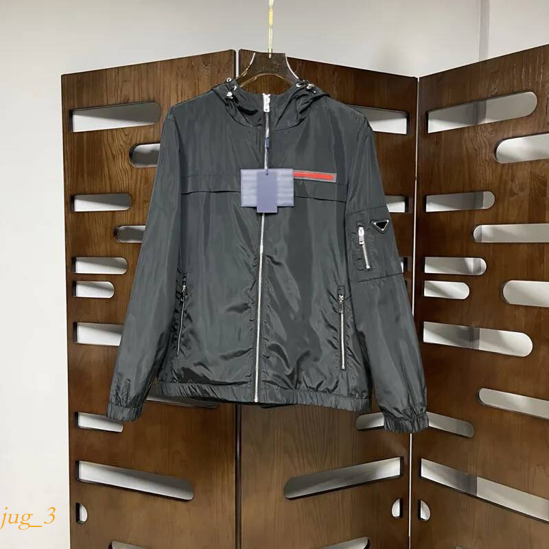 pradmen jacket Brand Triangle Logo Hoodies Simple Jacket Men Women Windbreaker Coat Spring Sports Autumn Slim Sweatshirt Fit Casual Youth Windproof