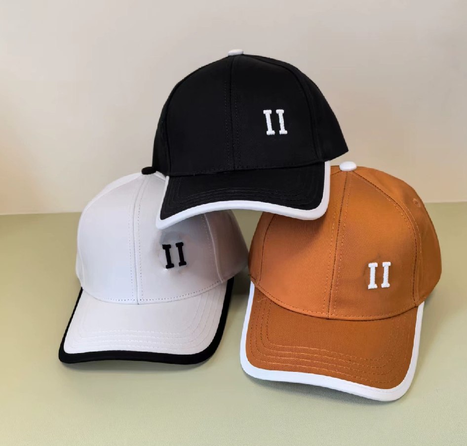 Luxury Designer Letters Embroidered Baseball Cap Korean Version Unisex Cotton Hard Top Outdoor Cotton Peaked Cap Men Women Brand Casquette