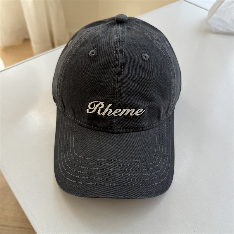 New spring summer styles: faceslimming duckbill caps women featuring embroidered letters soft brims versatile designs a casual trendy baseball cap s