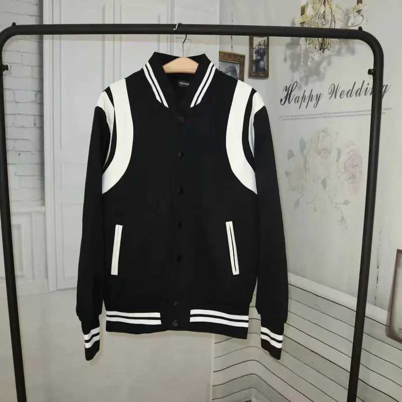 Arrival 2021 New Men's Jackets Bomber Jacket Men Rib Sleeve Cotton Casual Baseball Uniform Collar Coat Star Autumn And Winter Spliced ShortW261
