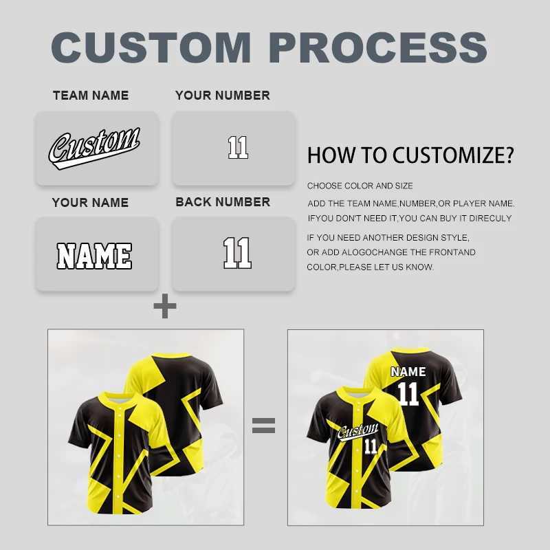Full Custom Men's Button T-Shirts Men Spirit Baseball Jersey Women Sublimated Team Name Number Uniforms Kids Baseball Game T-shirts WBQ02W26101