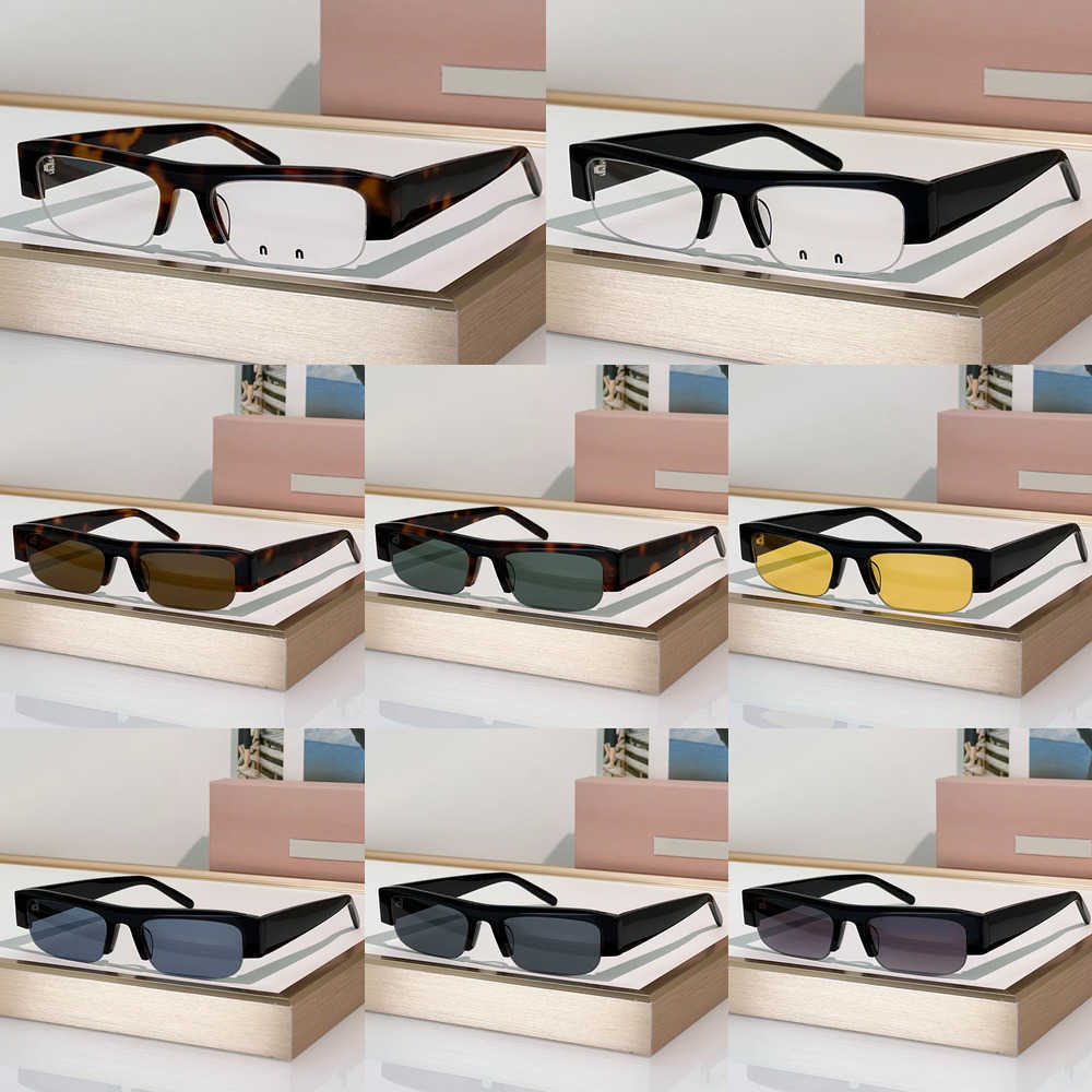 Designer Vedette Sunglasses Acetate Half Frame Eyewear B07S Women Men Luxury Sunglasses Outdoor Goggles UV400 Protection Glasses With Box RZZ3