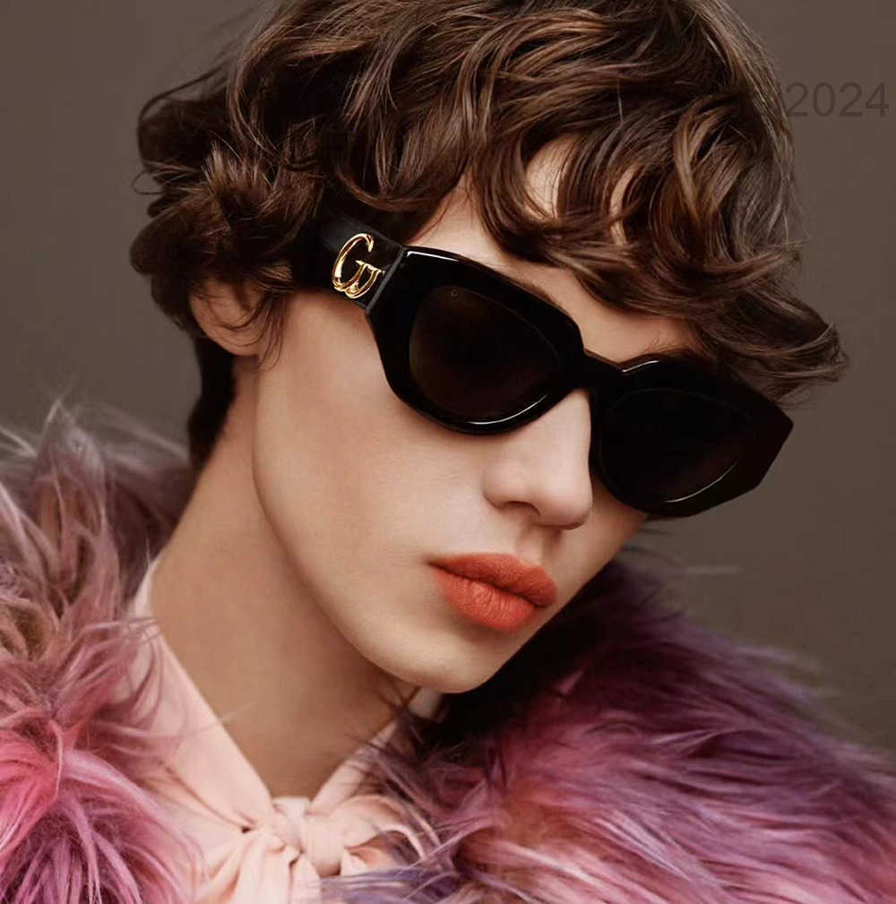 sunglasses designer women designer sunglasses black cat eye frame gg glasses uv protection fashion shades with brand gift case