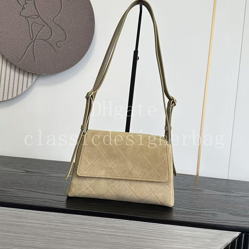 Master quality Designer Flap Bag Women Suede Shoulder bag Luxury Crossbody bag 20.5CM With Box X002B