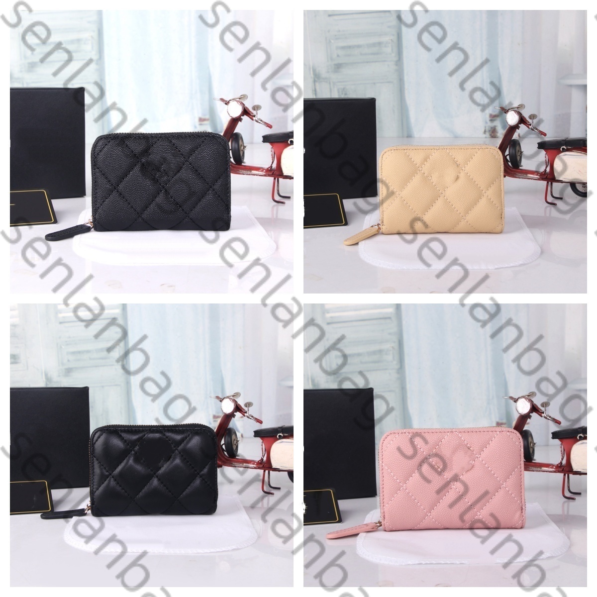 Classic Designer Luxury Embossed Pattern Handbag, Fashion Zipper Women's Wallet Cardholder, Trendy Coin Purse, Business Card Holder, Exquisitel