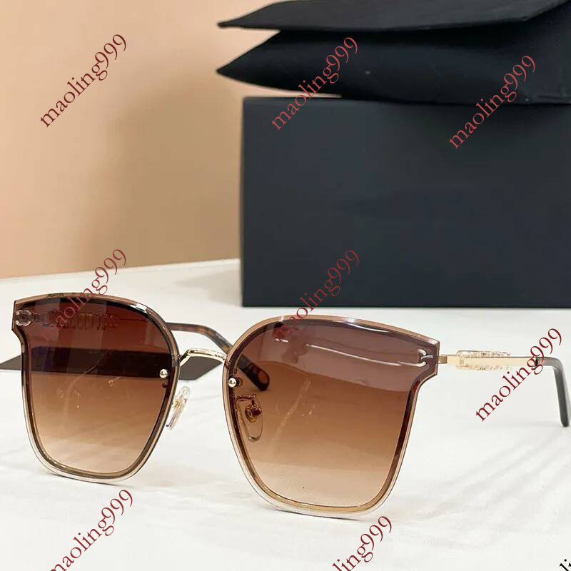 Luxurious Bezel Less Cat Eye Style CH6211 Metal Butterfly Women Designer metal Sunglasses with UV400 protection Lady travel glasses