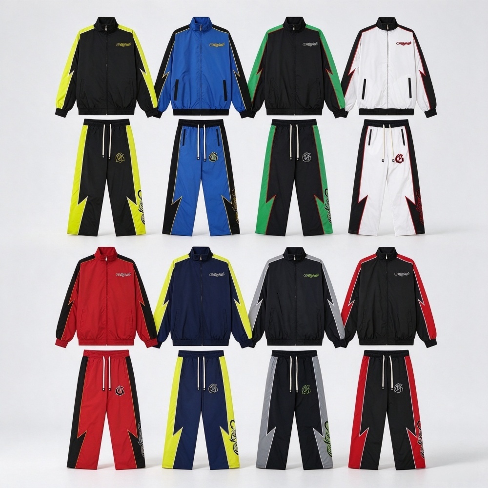 Gdspd mens tracksuit designer women longsleeve sweatshirt High quality embroidery zip up cardigan outdoor joggers sweatpants Leisure pantalon windbr