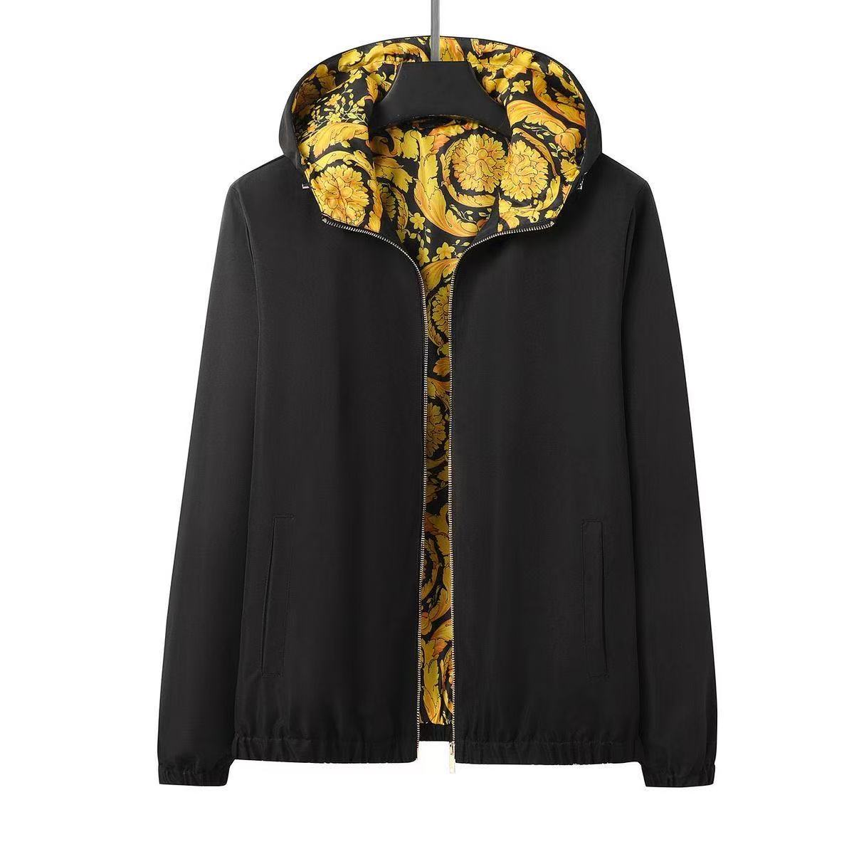 New spring/autumn hooded jacket for men - stylish, trendy, large sizes available, versatile cardigan jacket in stock