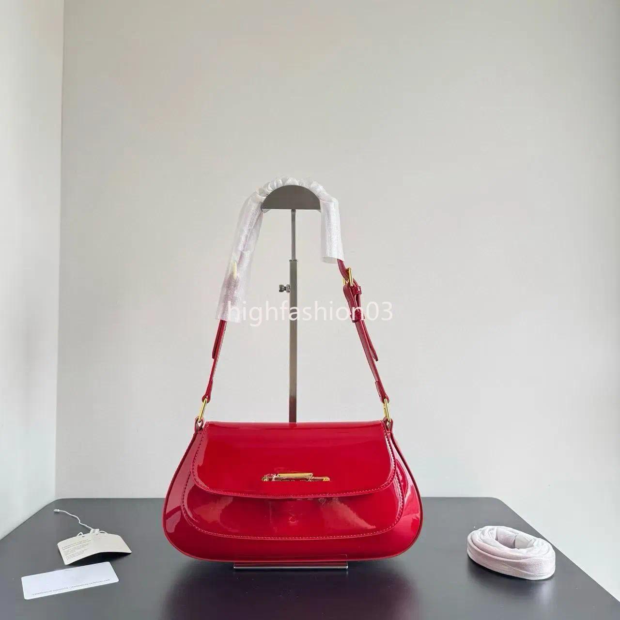 Patent Leather Underarm Bag Designer Shoulder Bag Women Clutch Bags Beauty Purse Lady Daily Shopping Bags Fashion Pocket High Quality Purse Many Col
