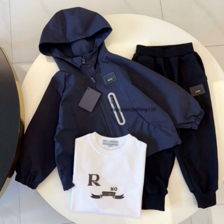 Kids Designer Clothes: Cozy Children's Outfit Set - Warm Coat, Soft Sweater & Durable Pants, Perfect for Active Play A244