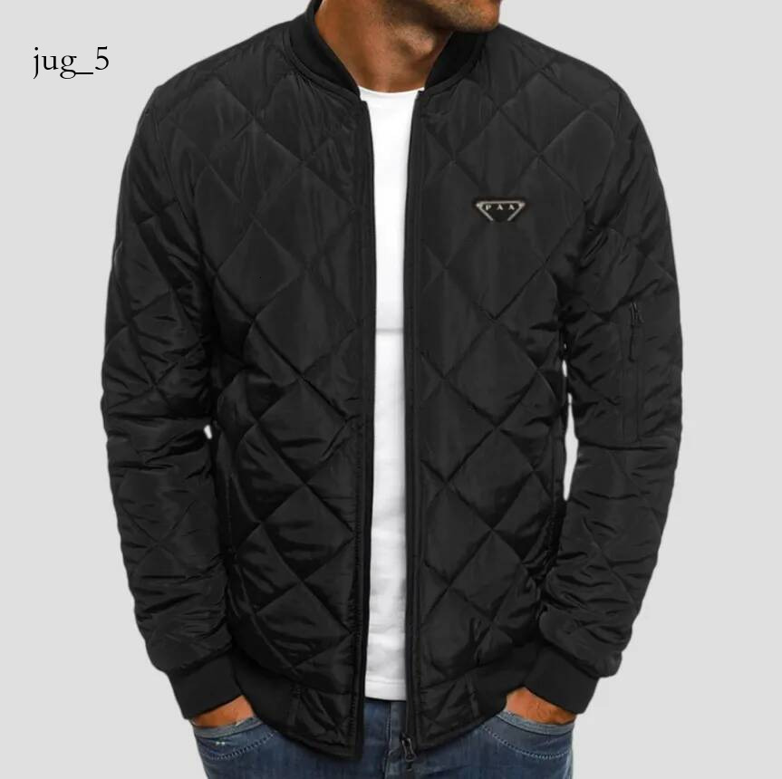 pradmen jacket New 2026 Hotsales High Quality Luxury Designer Winter Embroidered Triangle Brand Logo Fashion Men's Women Cotton Jacket Asian Si