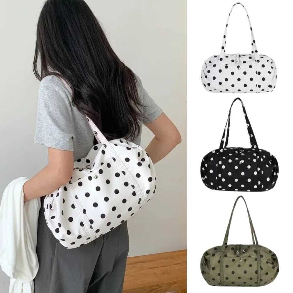 Evening Bags Versatile Polka Dot Women's Shoulder Bag Large Capacity Lightweight Lady Korean Handbag Tote Bag Commuting Bag Women Female H26101