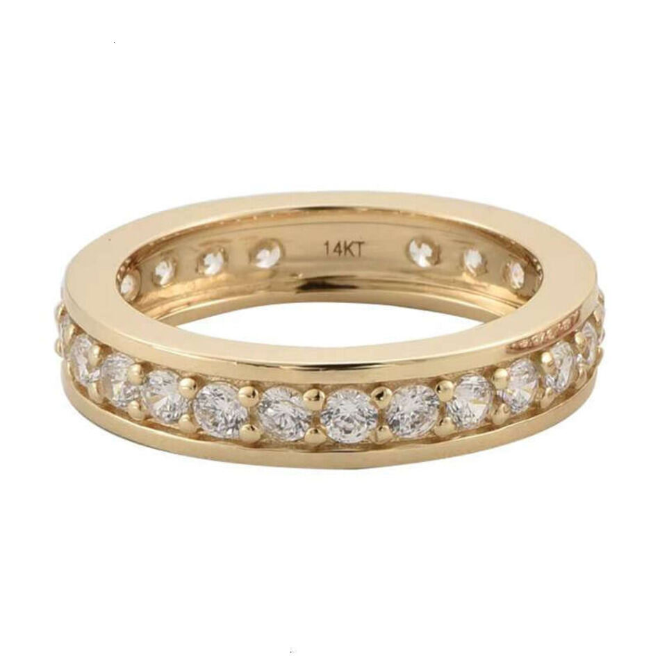 2026 New VVS Moissanite Chinese Channel Setting cologne Women's Real Heart Exquisite Wedding And Fiancee 18K Gold Jewelry perfume Ring Designer