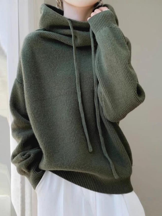 2026 New Designer European Style Thick Women's High Neck Sweater Autumn And Winter New Collection Casual Multifunctional Long Sleeved Knitted T