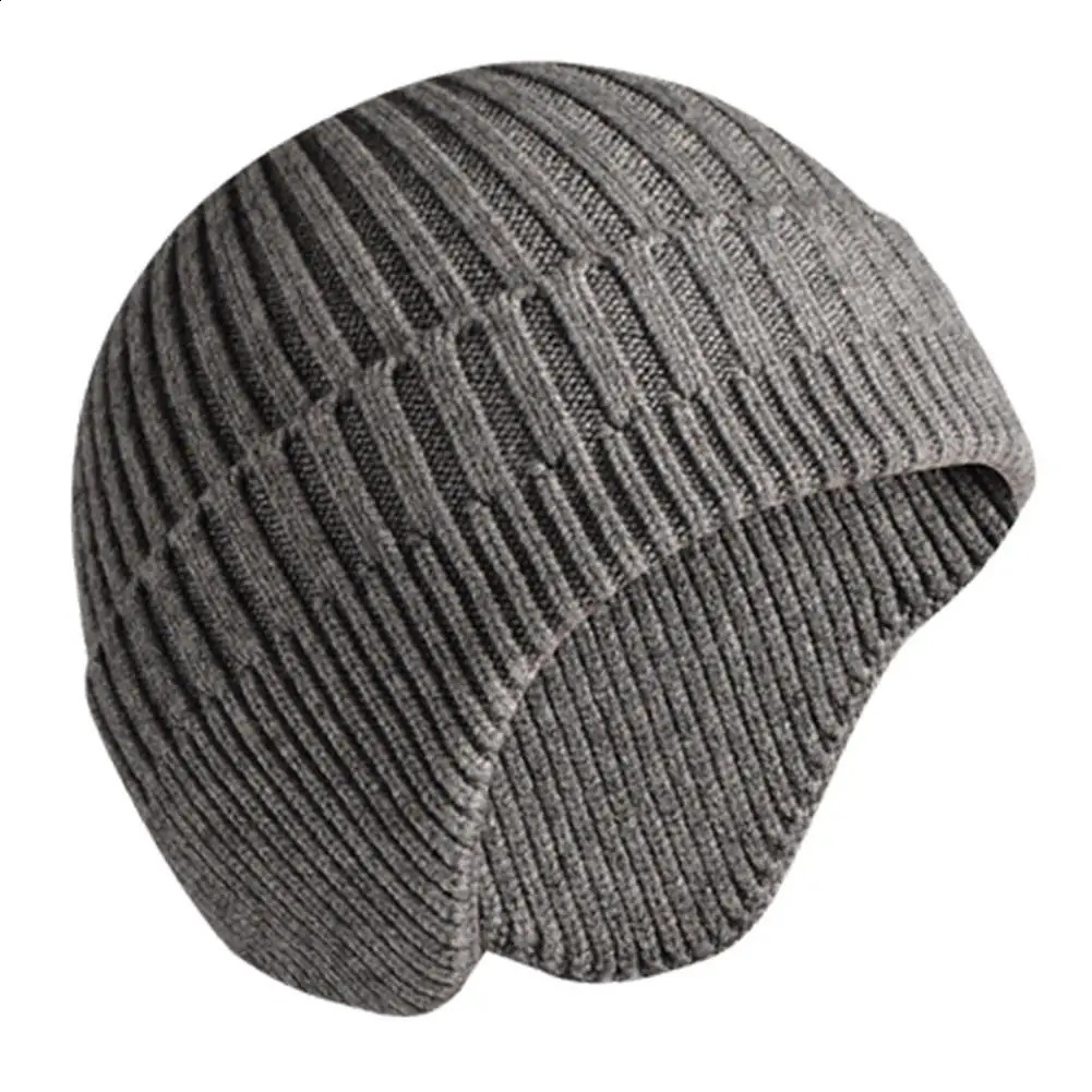 Rabbit Velvet Men Women Unisex Winter Hat Knitted Woolen Beani Hat Earmuff Ear Protector Warm Thermal Cycling Ski Cap261016